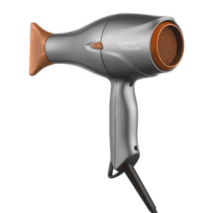 Secador de cabelo vulcan cinza e laranja